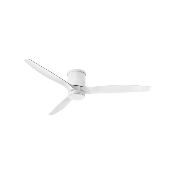 Hover Flush Matte White LED Ceiling Fan, image 1