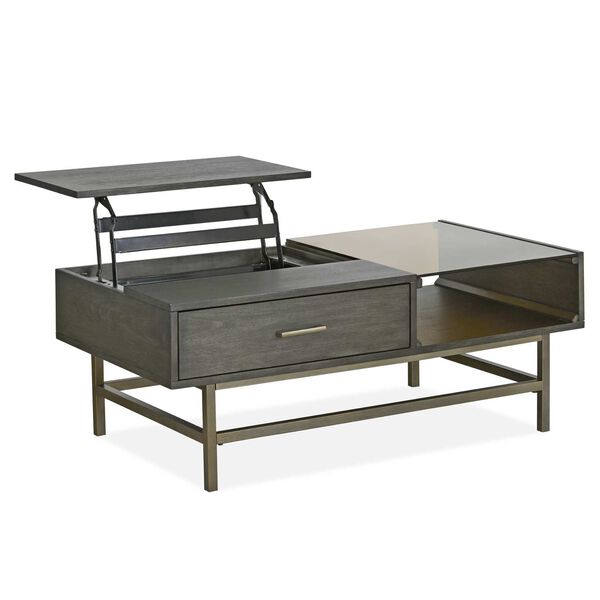 Fulton Smoke Anthracite Lift Top Cocktail Table, image 3