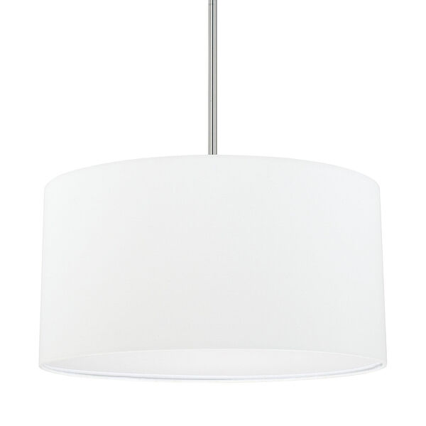 HomePlace Brushed Nickel 18-Inch Three-Light Pendant, image 1