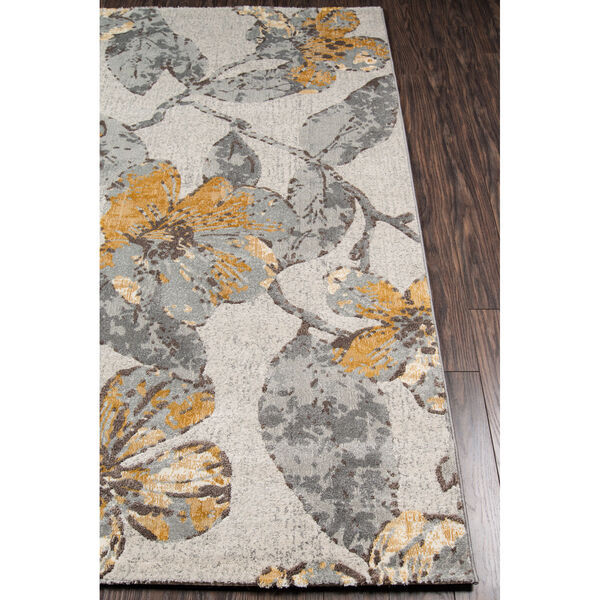 Luxe Floral Gray Rectangular: 7 Ft. 10 In. x 9 Ft. 10 In. Rug, image 3