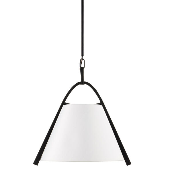 Frey Satin Black and Brown One-Light Pendant, image 2