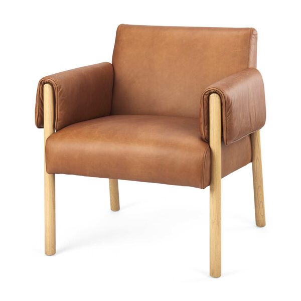 Ashton Brown Accent Chair, image 1