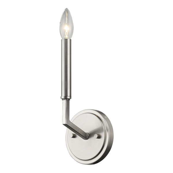 Harper Satin Nickel 5-Inch One-Light Wall Sconce, image 2