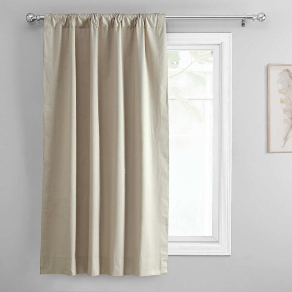 Hazelwood Beige Solid Cotton Tie-Up Window Shade Single Panel, image 5