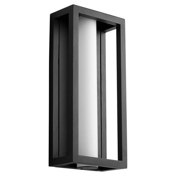 Aperto Black Eight-Inch LED Outdoor Wall Sconce, image 1