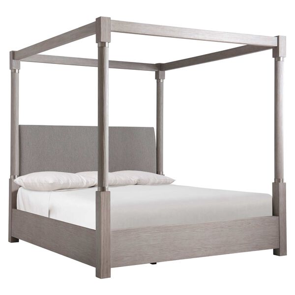 Trianon Taupe and White Canopy Bed, image 2