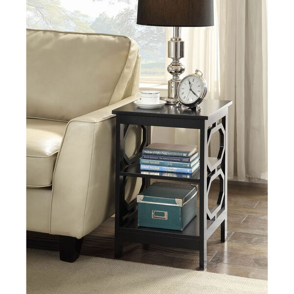 Omega End Table with Shelves, image 1