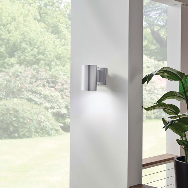 Brushed Aluminum One-Light Outdoor Wall Mount, image 2