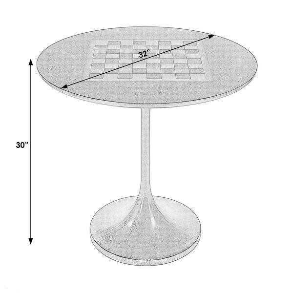 Francis Cherry Round Pedestal Game Table, image 5