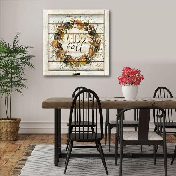 Multi-Color Wellcome Fall Wrapped Canvas Wall Decor, image 2