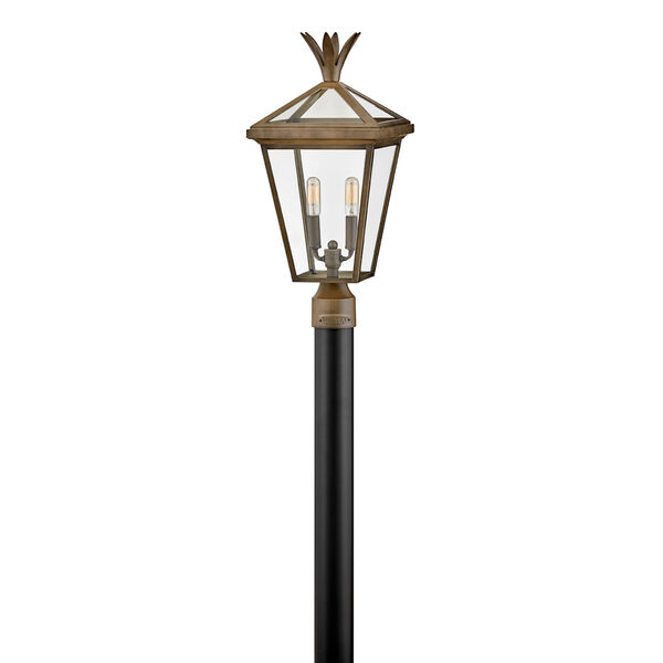 Palma Burnished Bronze Two-Light Outdoor Post Mount, image 1