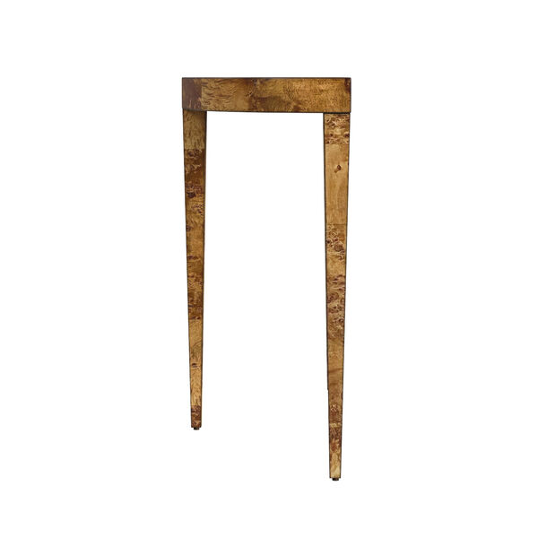 Ingrid Traditional Burl Console Table, image 5