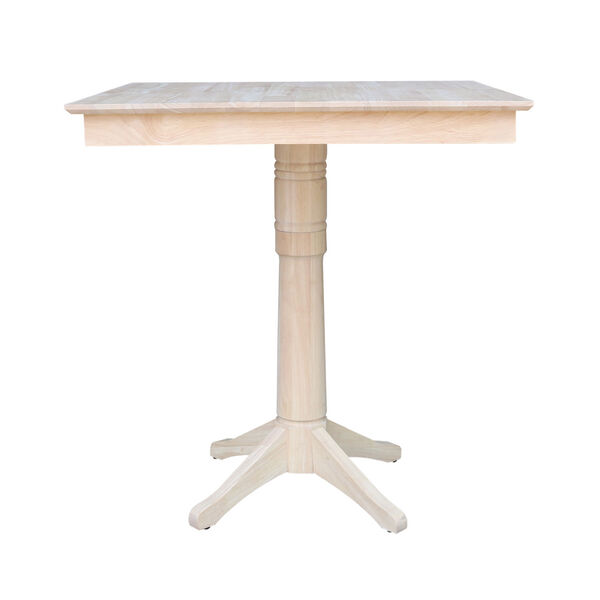 Wood 36-Inch Sqaure Top Pedestal Table, image 3