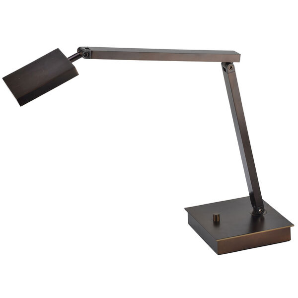 TaskWerx 14-Inch Bronze One-Light LED Desk Lamp, image 1