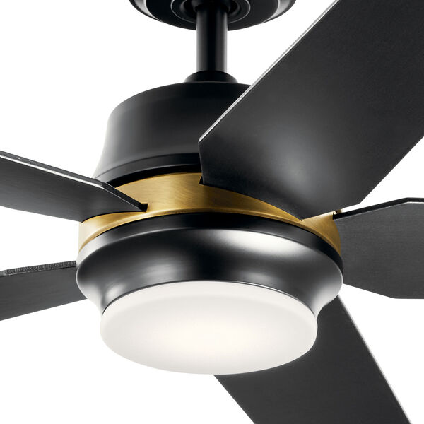 Maeve Satin Black 52-Inch Integrated LED Ceiling Fan, image 5
