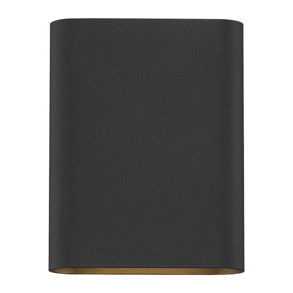 Lux Black Frosted Two-Light LED Wall Sconce, image 2