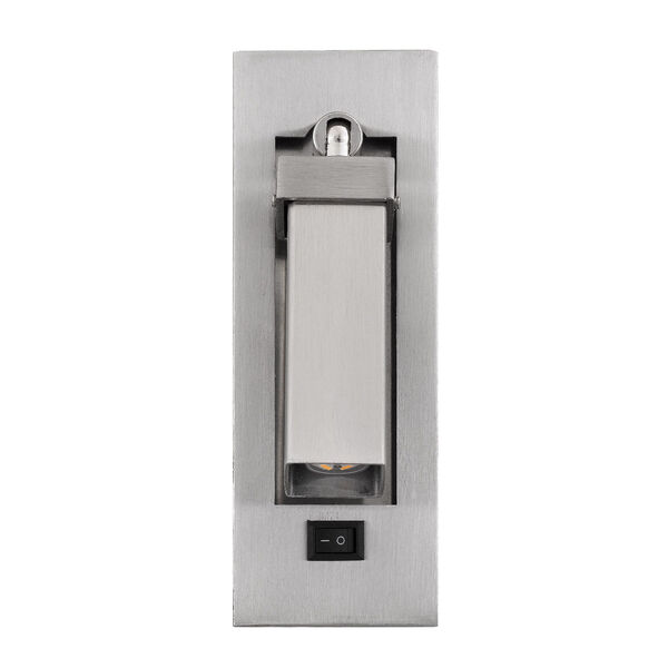 Brushed Steel One-Light Wall Sconce, image 5