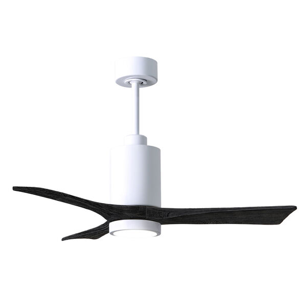 Patricia-3 Gloss White and Matte Black 42-Inch Ceiling Fan with LED Light Kit, image 4