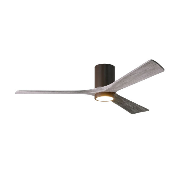 Irene Textured Bronze 60-Inch Ceiling Fan with Three Barnwood Tone Blades, image 1