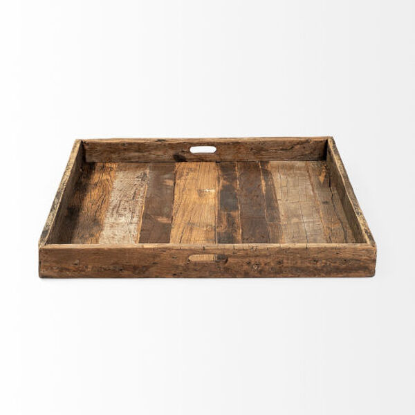 Carson Brown Large Reclaimed Wood Tray, image 2