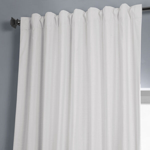 Prime White Dune Textured Hotel Blackout Cotton Single Panel Curtain, image 4