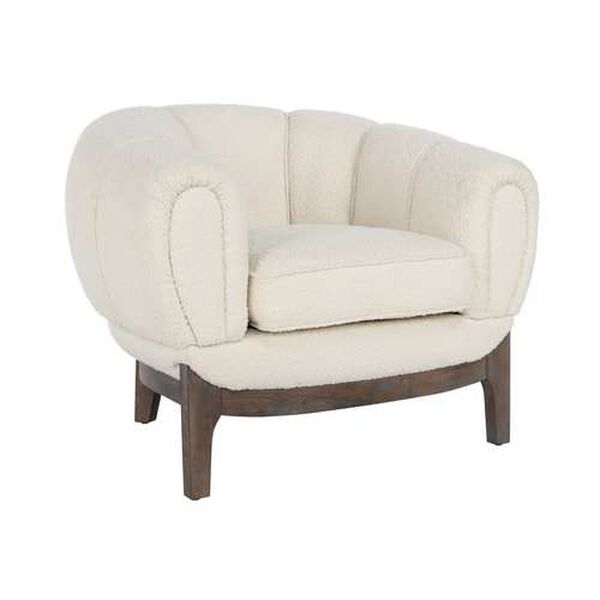 Torrey Ivory and Brown Accent Chair, image 2