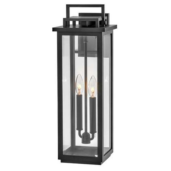 Winthorpe Black Two-Light LED Outdoor Wall Sconce, image 1