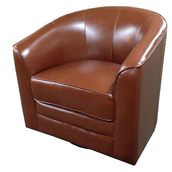 River Station Brown Swivel Chair, image 1