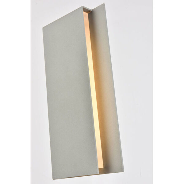 Raine Silver 14-Light LED Outdoor Wall Sconce, image 3
