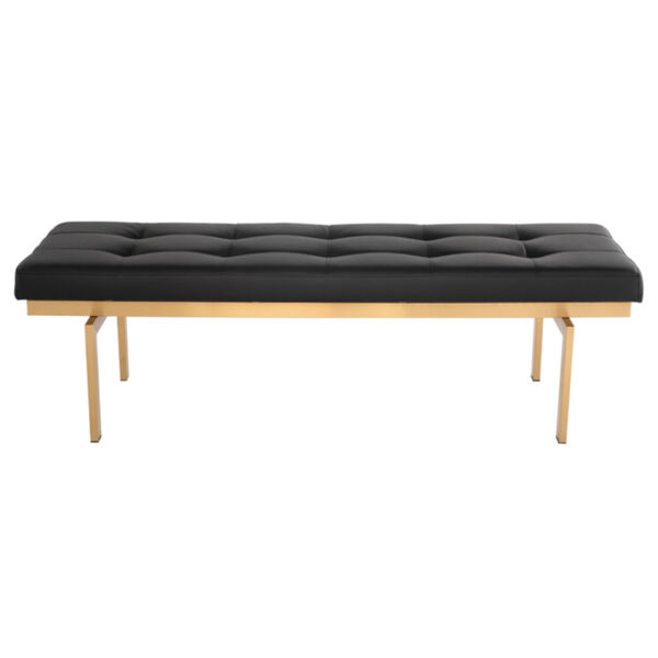 Louve Black and Gold Bench, image 2