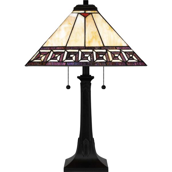 Edith Matte Black Two-Light Table Lamp, image 5