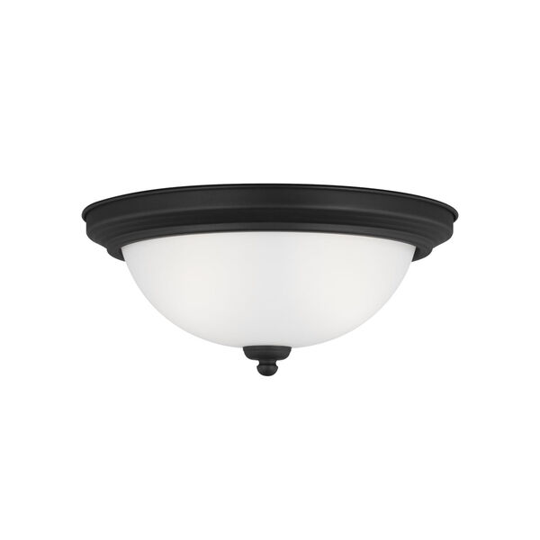 Geary Midnight Black Two-Light Ceiling Flush Mount without Bulbs, image 1