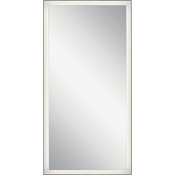 Ryame Matte Black 30-Inch LED Lighted Mirror, image 2