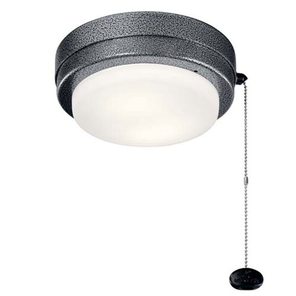 Arkwet Weathered Steel Powder Coat LED 7-Inch Ceiling Fan Light Kit, image 1