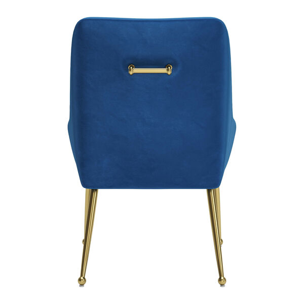 Madelaine Navy and Gold Dining Chair, image 5