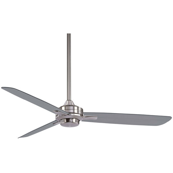 Rudolph Brushed Nickel 52-Inch Fan with Silver Blades, image 1