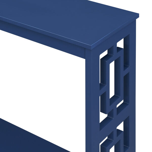 Town Square Cobalt Blue Console Table with Shelf, image 5