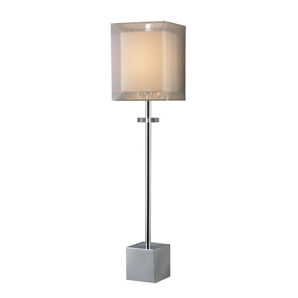 Sligo Chrome Buffet Lamp with Double Shade, image 2