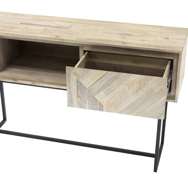 Peridot Natural One-Drawer Console Table, image 4