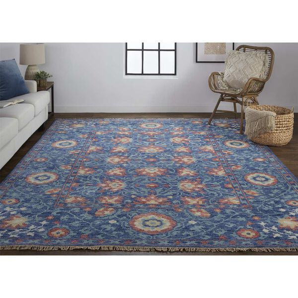 Beall Blue Red Area Rug, image 2