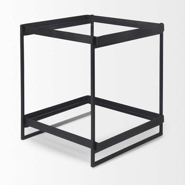 Trey Black and Clear Accent Table, image 4