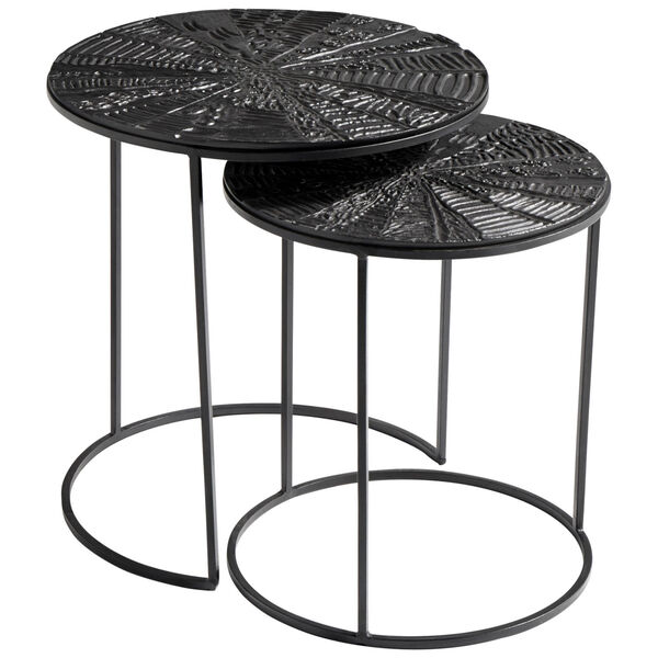 Bronze and Black Quantum Nesting Tables, 2 Piece, image 1