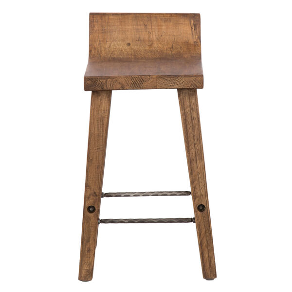 Piper Honey Brown Low Back Counter Stool, image 2