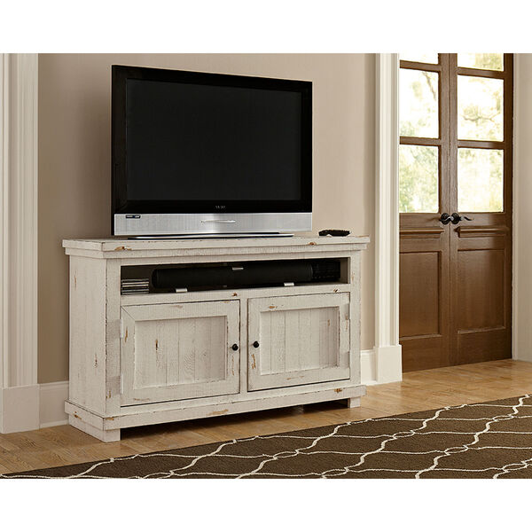 Willow Distressed White 54-Inch Console, image 1