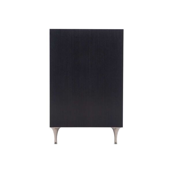 Silhouette Eggshell, Onyx and Stainless Steel Nightstand, image 4