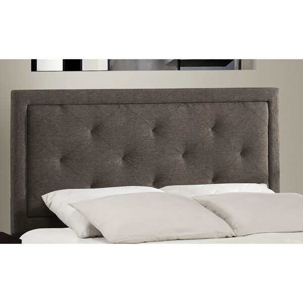 Becker Black and Brown Full Headboard with Rail, image 1