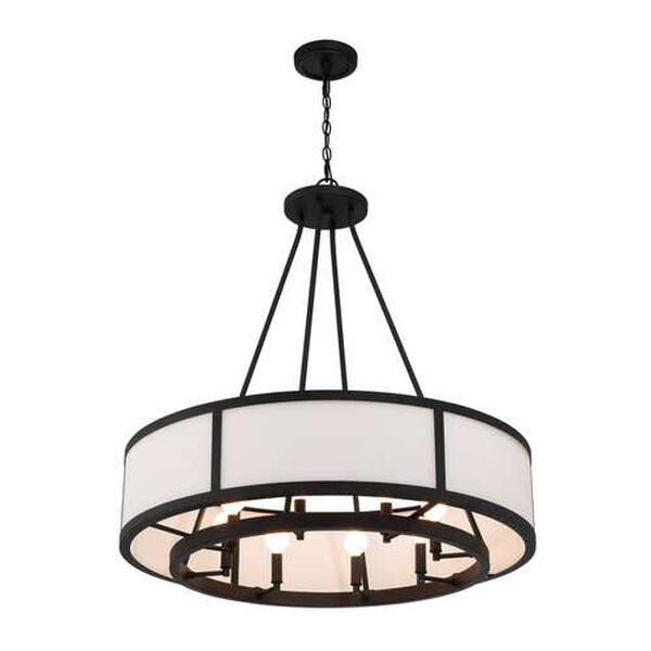 Bryant Black Forged Eight-Light Chandelier, image 3