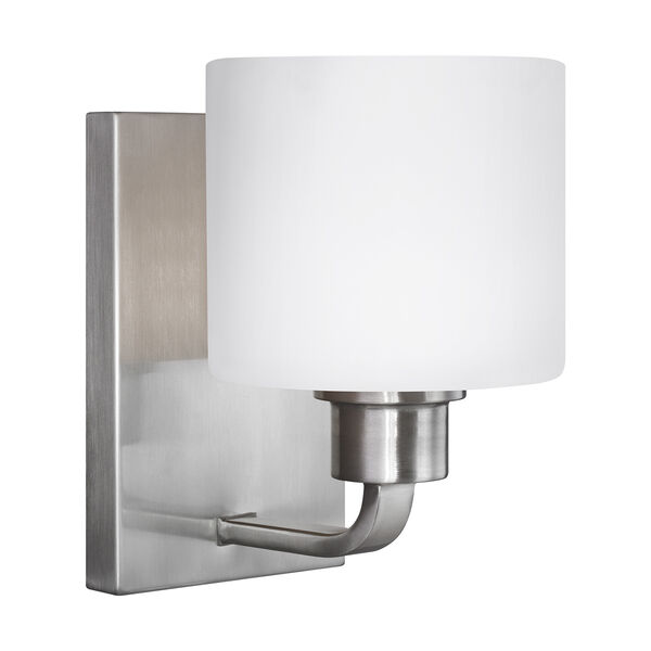 Canfield Brushed Nickel Energy Star Six-Inch One-Light Bath Sconce, image 2