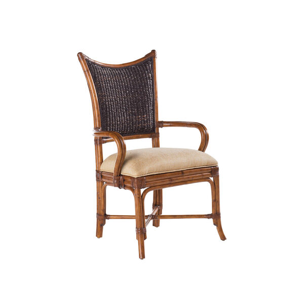 Island Estate Brown and Black Mangrove Arm Chair, image 1