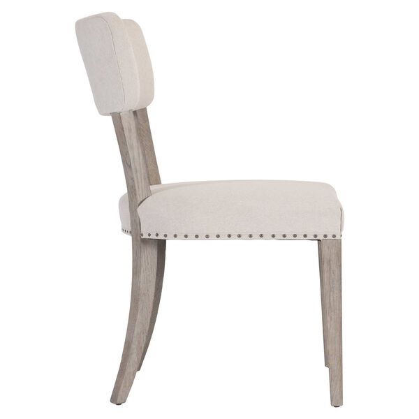 Albion Beige and Pewter Side Chair with Open Back, image 2